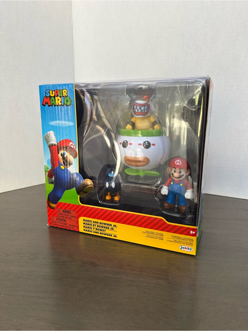 Super Mario & Bowser Jr. Figure Set Jakks Pacific Bob-omb Nintendo Toy New NIB